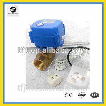 CWX-25S 3/8’’ DN10 brass 2-way motorized ball valve DC12v CR02 three wires electric ball valve with manual overridewater leakage