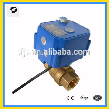 CWX-25S 3/8’’ DN10 brass 2-way motorized ball valve DC12v CR01 two wires electric valve with manual function for ,water leakage