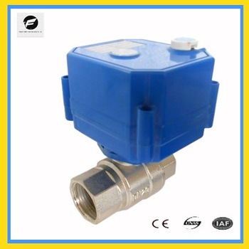 3 6V 9 24V 220v stainless steel 2 way electric ball valve with manual override