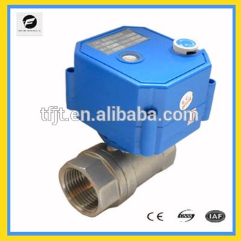 CWX-25S mini motorized ball valve with manual override function DN8 DN15 DN20 DN25 with brass and stainless steel for irrigation