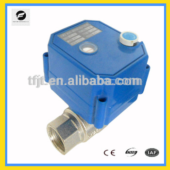 electric motor actuator ball valve with position indicator and handle device for for for Industry heating facilities equipement