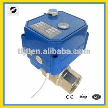 DC5V DN20 full port 2 way motorised valve with position indicator and handle device for Industry heating facilities equipement