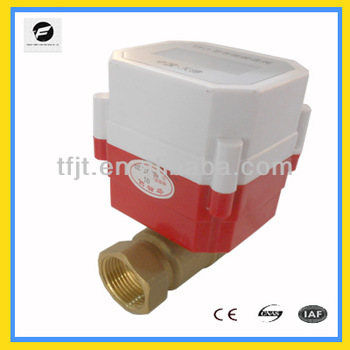 DC3 6V Li battery DN20 electric motor valve with normal opend an closed for HVAC system