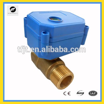CWX-15Q 3/4” mini solenoid ball valve Brass BSP DC/AC9-24V series city actuator