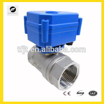 TF CWX 15Q mini motorized ball valve DN25 1 25mm for water treatment HAVC automatic control