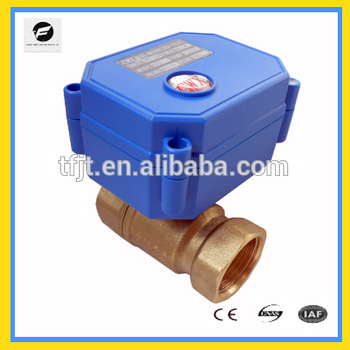 TF high quality mini electric actuated valve 2 way CWX 15Q for HVAC drinking water CE and ISO approved