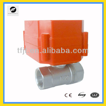 1” DC9-24V electric motor valve (full port) for drink water
