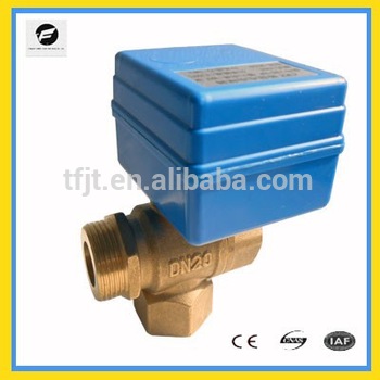 CWX 20p electric motor DC5V 12V DC 3 way control valves for chilled water