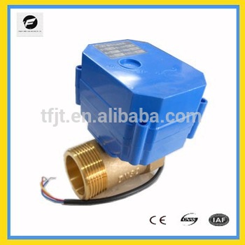 60P-Series motor actuator 1/2” to 1” Bras SS,BSP ,NPT Valve 9-24V 220v/AC water treatment.