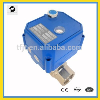 Electric/Manual SS304 9-24V/AC/DC two way motor valve for drinking water system