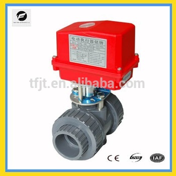 AC220V motor control ball valve DN50 2 UPVC for water treatment