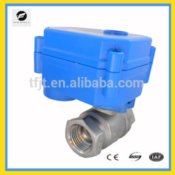 MIni SS 304 DN15 motor valve ball valve for water meter solar hot water system