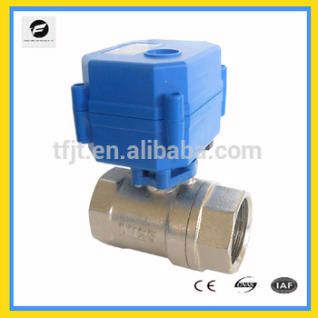 BSP Thread DN25 Brass automatical motor shut off ball valve for waterworking project