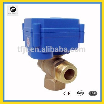 CWX series 3 4 3way Electric Actuator Brass Ball Valve for Automatic Control
