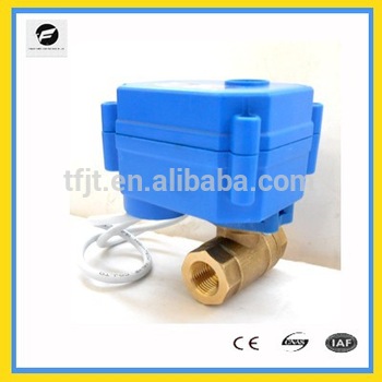 auto control brass electric valve DC3 6V with actuator for prepaid water meter and wireless remote control water meter control