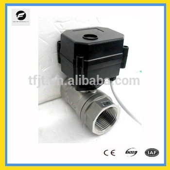 DN25 DC12V Stainless Steel Controlled Motor with Leak detection&water shut off system,Water saving system, and automatic control