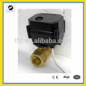 1 4 to 1 2 way brass electric actuator power water ball valve for water treatment