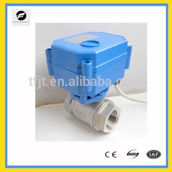 CWX-15N 2-way smart electric actuator control water ball valve DC3-6v 12v 24v stainless steel