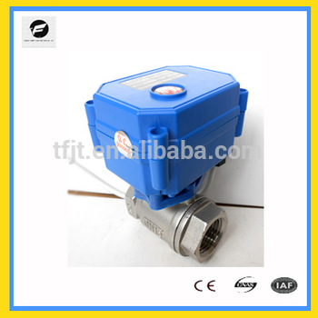 CWX-15N mini 2-way 1/2’ stainless steel electric ball valve DC9-24v for auto water filter equipment