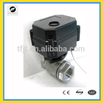 CWX-15Q/N 2-way automatical control Stainless Steel 304 2 way electric ball valve for water treatment