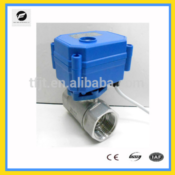 CWX-15N 2-way smart electric DN15 actuator control water ball valveDC3-6v DCAC9-24V stainless steel
