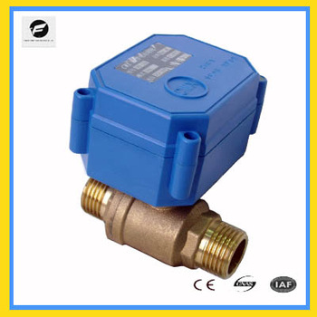 2 way motorized automatic water shut off valve for drinking water system