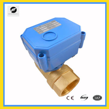 2 way motorized automatic water shut off valve for drinking water system