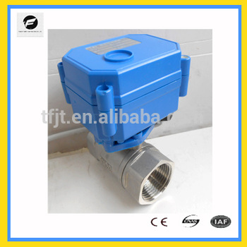 3/4” 12V automatical control Stainless Steel 2 way motor valve for water treatm for water control flow working system