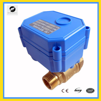 brass 12v CWX 15q 2 way motorized ball valve for drinking water system smart home control sanitary equipment