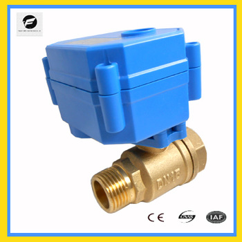 brass 12v CWX 15q 2 way motorized ball valve for drinking water system smart home control sanitary equipment