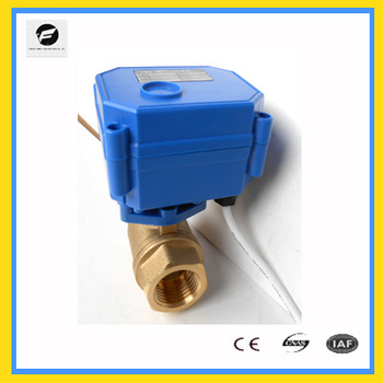 1/2” brass DN15 15mm NPT Thread automatical shut off solenoid ball solenoid valve for chill/hot water circle system