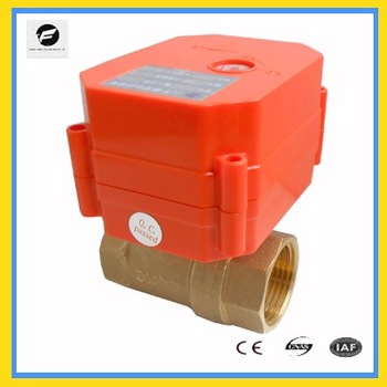 CR03 CR04 24vac 2 way brass electric actuator ball valve for fan coil system