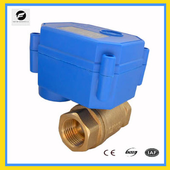CR01 12V 24V dn15 dn20 brass ss304 electric water control ball valve for garden hose