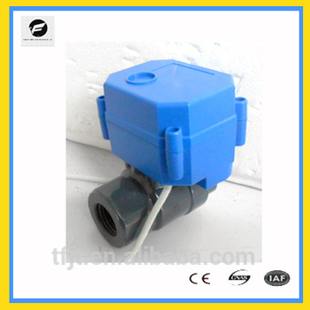 female thread CWX 60P dn15 dn20 2 way upvc electric pvc ball valve for water pipement