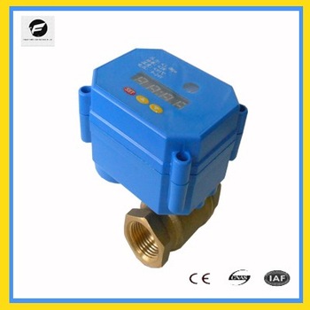 DC9 24v dn20 timer controlled bsp npt 1 2 inch motorized automatic water flow control ball valve with timer