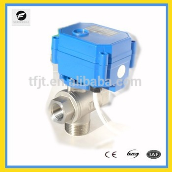 Mini 2way and 3way DC12V motorized ball valve for drinking water system,solar hot water system