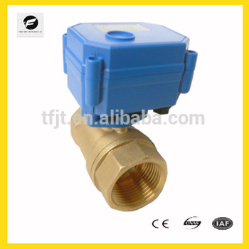 CWX-15N 2-way DN25Brass DC5V automatic motor valve For saving auto flow control equipment
