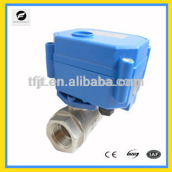 DC3 6V 12V 24V 110V 220V 380V Electric motorized ball valve electric solenoid water valve