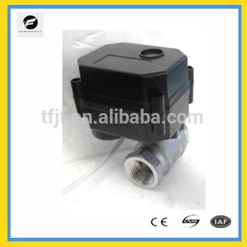DC9 24V 2 way 1 2 stainless Steel 304 electric Ball Valve with Female Female BSP thread screw end for pipe connection