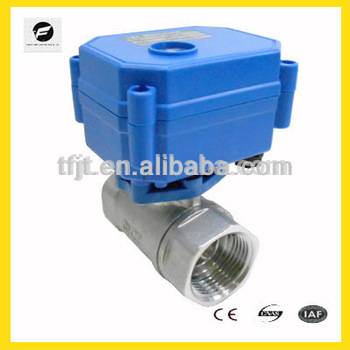 DN15 motor control ball 2 way 5V 12V 24V 110V 220V for Replacing solenoid valve particularly when solenoid cannot work
