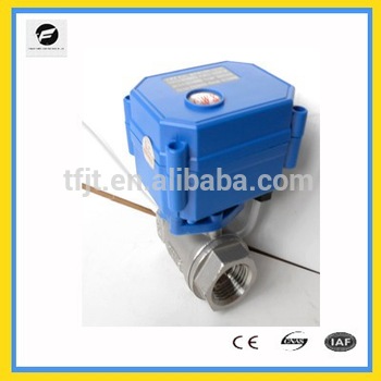 DN15 motor control ball 2 way 5V 12V 24V 110V 220V for Replacing solenoid valve particularly when solenoid cannot work
