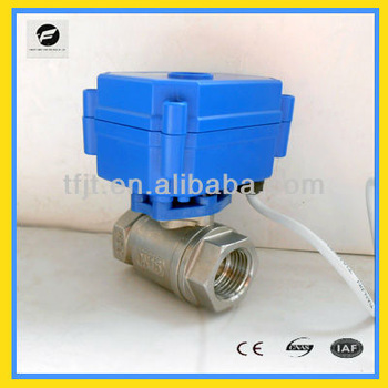 CWX-15Q/N 2 way SS304 mini motorized <font color='red'>ball</font> <font color='red'>valve</font> automatic <font color='red'>control</font> solenoid <font color='red'>valve</font> for drinking <font color='red'>water</font>