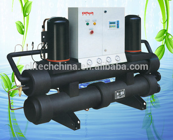 Geothermal heat pump system for house heating high COP