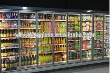 Summit commercial display chest freezer glass door for supermarket