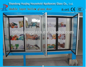 Summit commercial display chest freezer glass door for supermarket