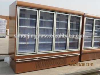 Hot selling freezer glass door with aluminium frame