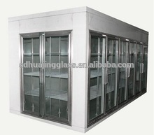 Hot selling Cheap walk in freezer glass door with aluminium frame