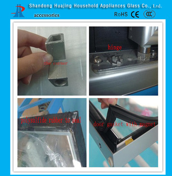 hinged fridge glass door for Medical cabinet