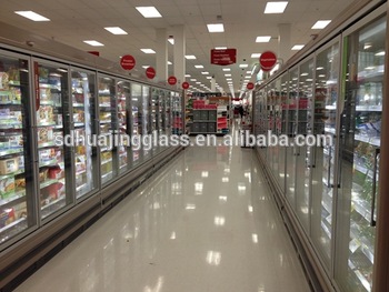 Refrigerated produce display flower display cooler