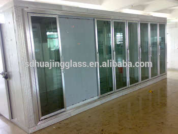 Insulated freezer Glass door for cold room and cold storage with door lock